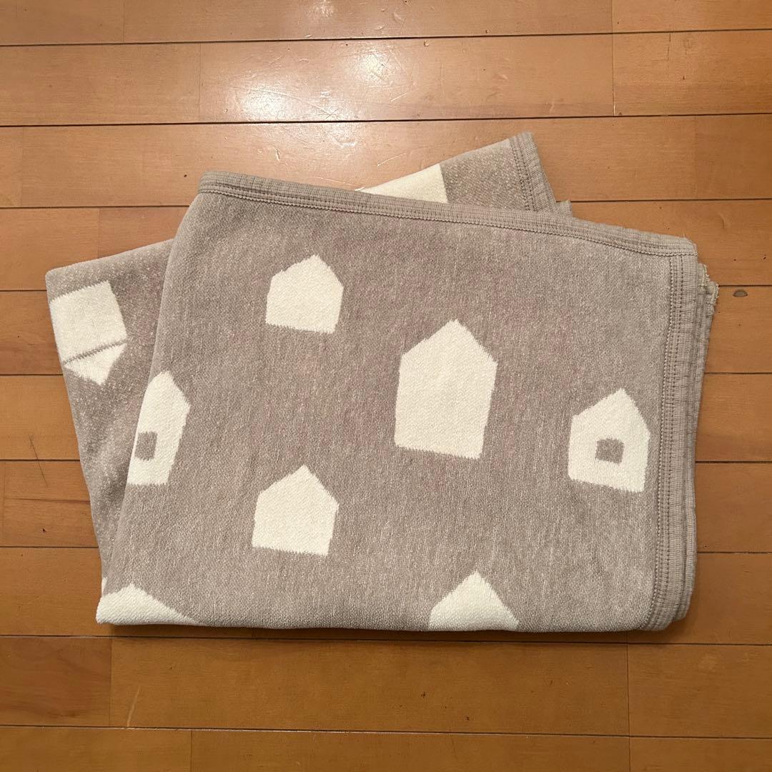 美品【mina perhonen × KLIPPAN 】 ブランケット