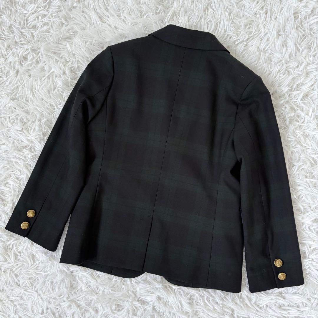 グリーンレーベルリラクシング　グリーンチェックフォーマルスーツ4点セット125