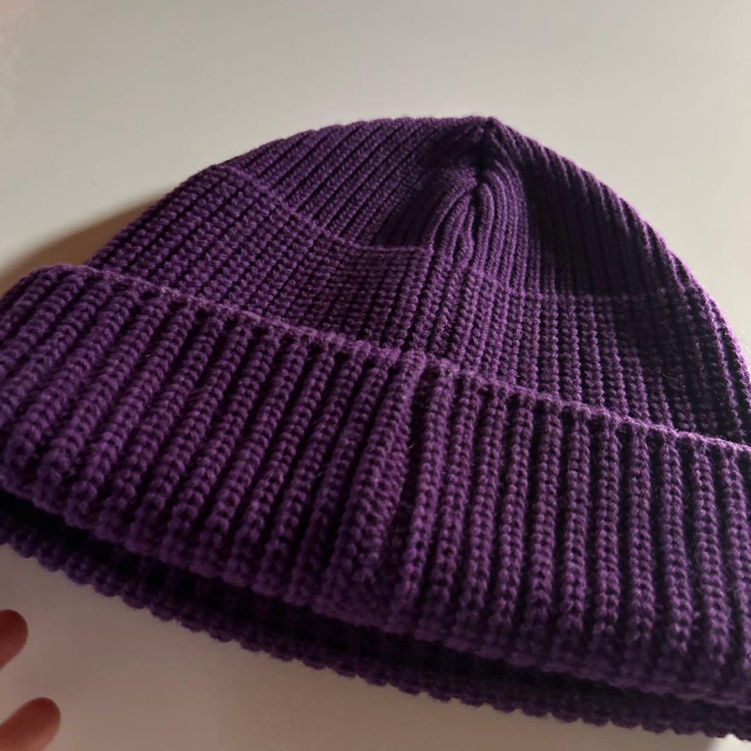 ビビアン　ニット帽　パープル
