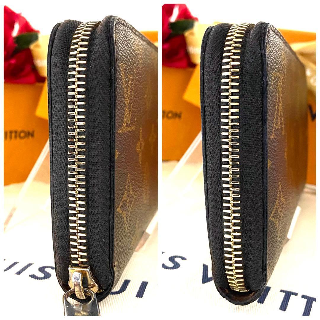 ルイ ヴィトン◎ジッピーウォレット モノグラム 茶 ラウンドファスナー 長財布