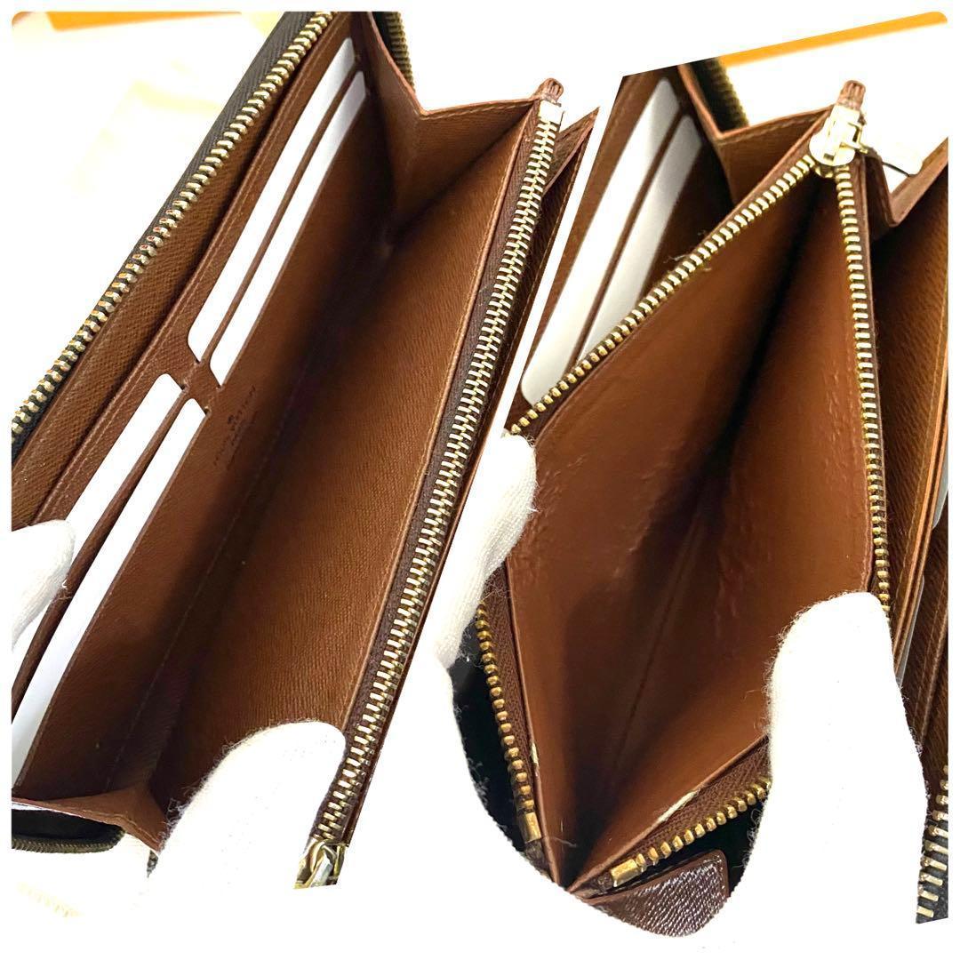 ルイ ヴィトン◎ジッピーウォレット モノグラム 茶 ラウンドファスナー 長財布