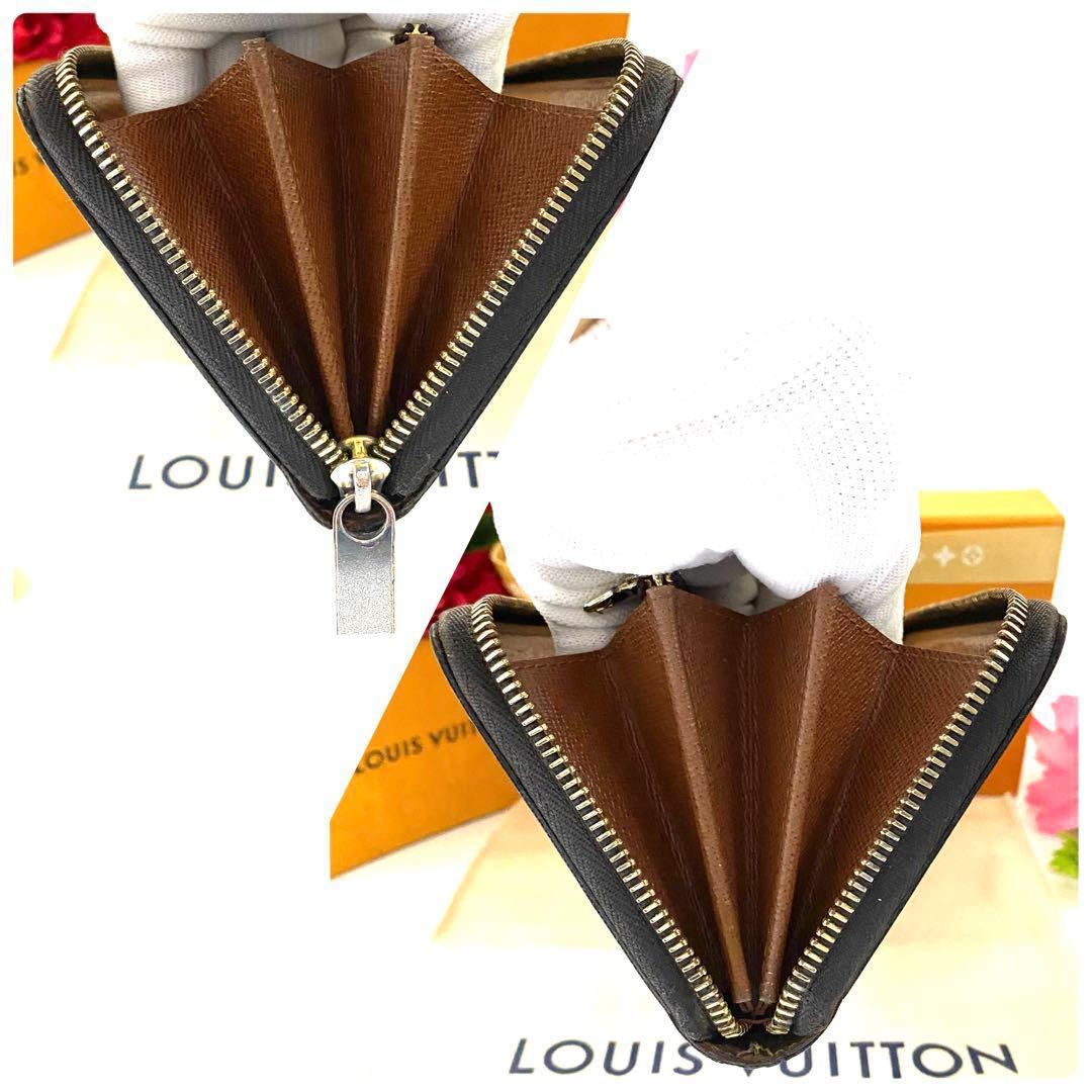 ルイ ヴィトン◎ジッピーウォレット モノグラム 茶 ラウンドファスナー 長財布