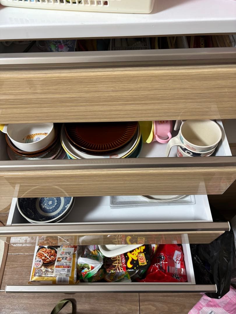 ナチュラルウッド 食器棚・キッチンカウンター