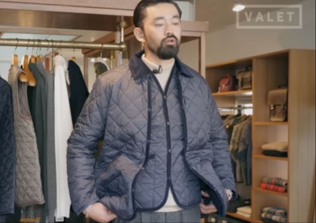 大鷲陽一着用モデル　Lavenham ラベンハム　ベスト　キルティング