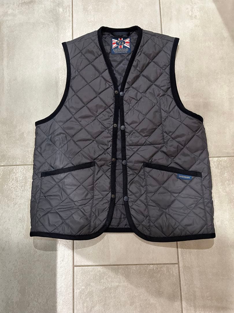 大鷲陽一着用モデル　Lavenham ラベンハム　ベスト　キルティング