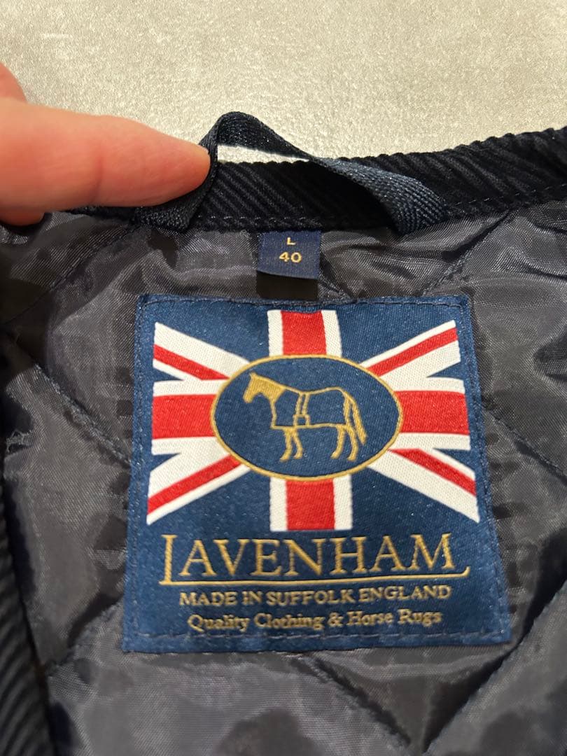大鷲陽一着用モデル　Lavenham ラベンハム　ベスト　キルティング