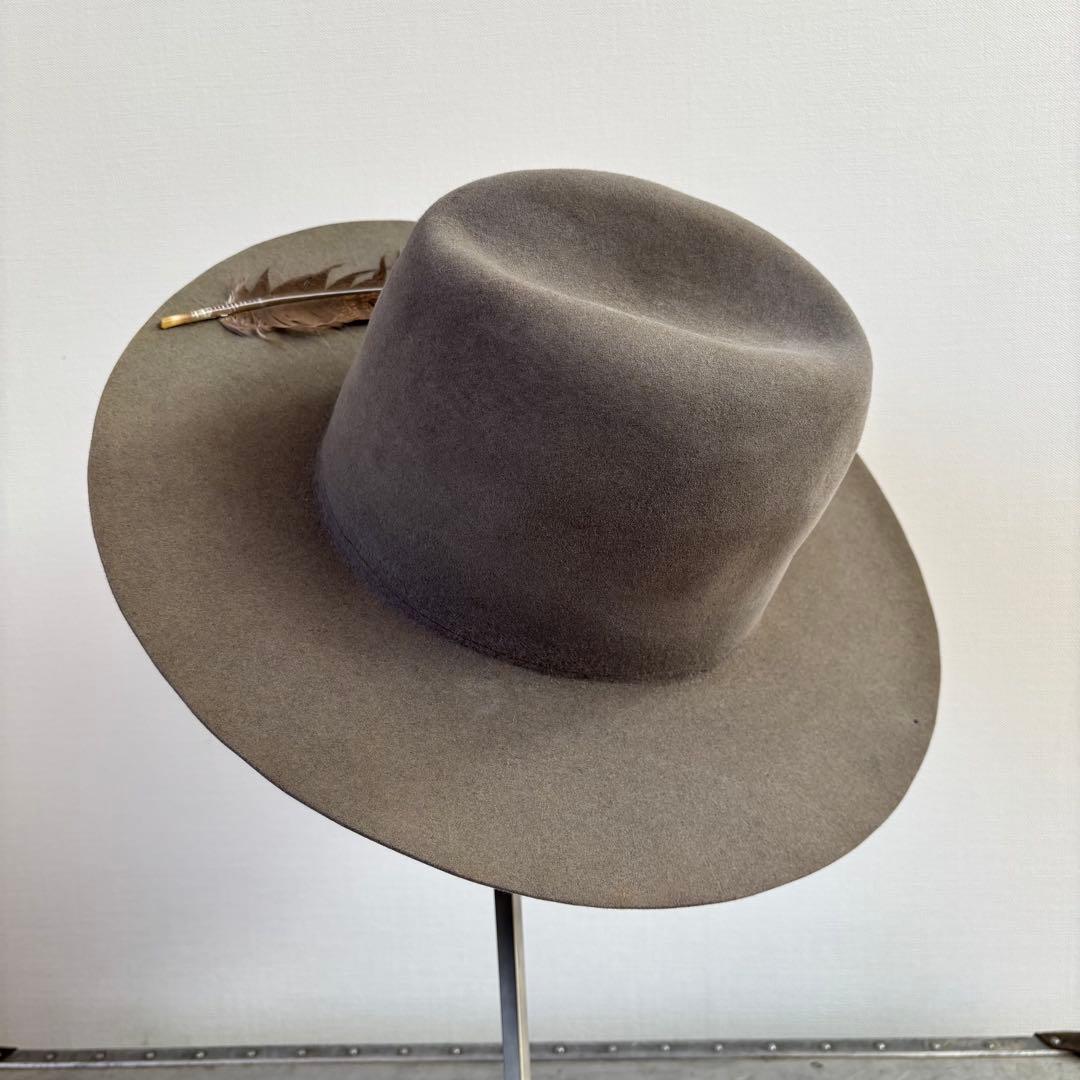 Brookes Boswell 中折れ フェザーハット ウール　フェルト