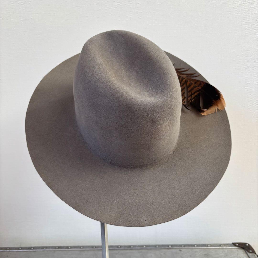 Brookes Boswell 中折れ フェザーハット ウール　フェルト