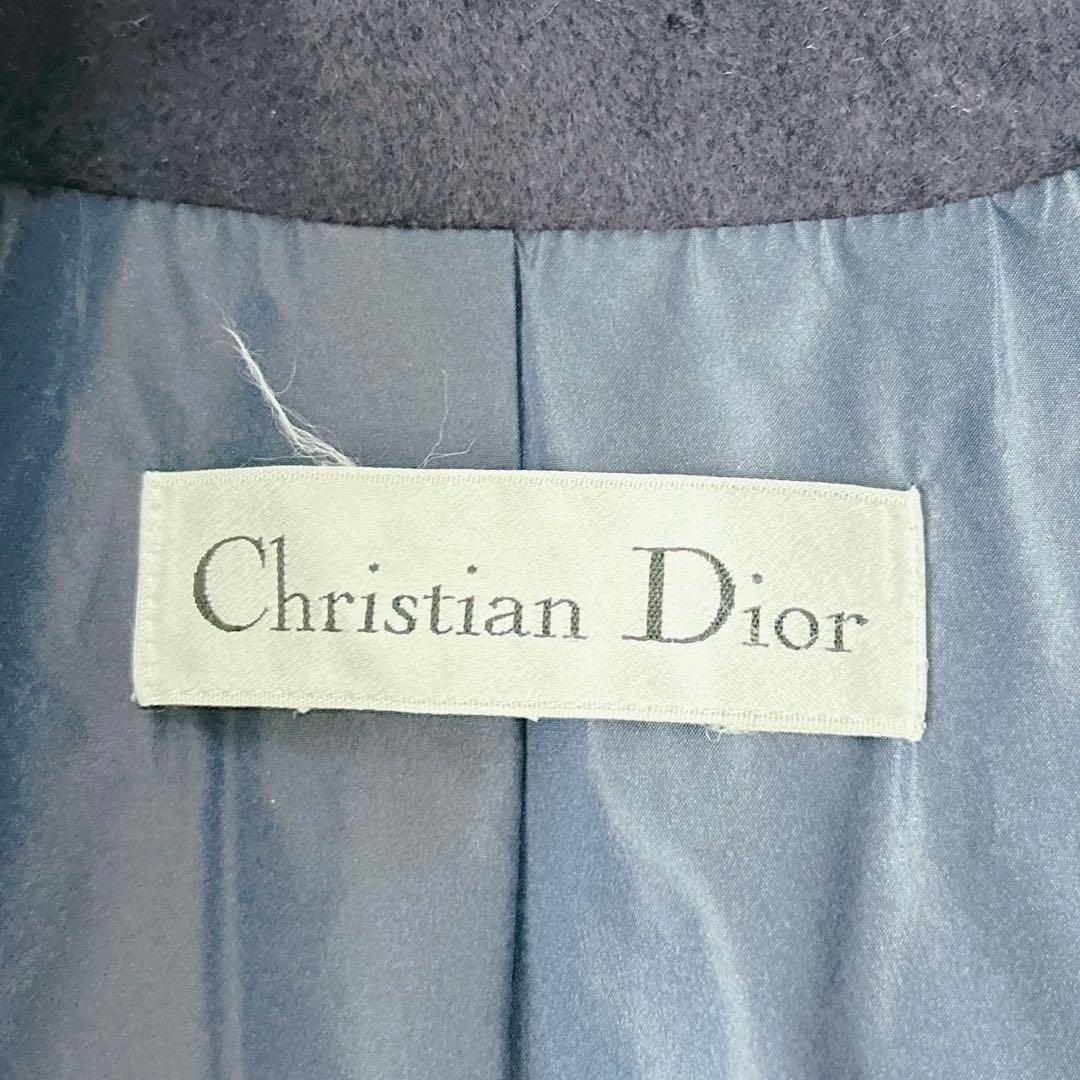 専用　クリスチャンディオール　チェスターコート　アンゴラ混　ネイビー　XL相当