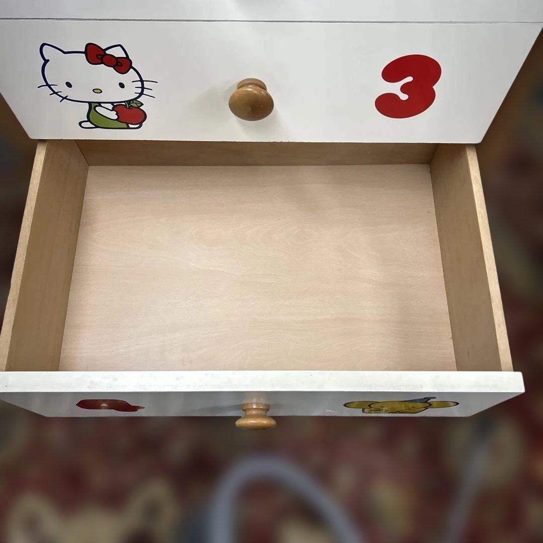 ハローキティ　木製タンス　レトロ　サンリオ　昭和レトロポップ　くろがね　チェスト