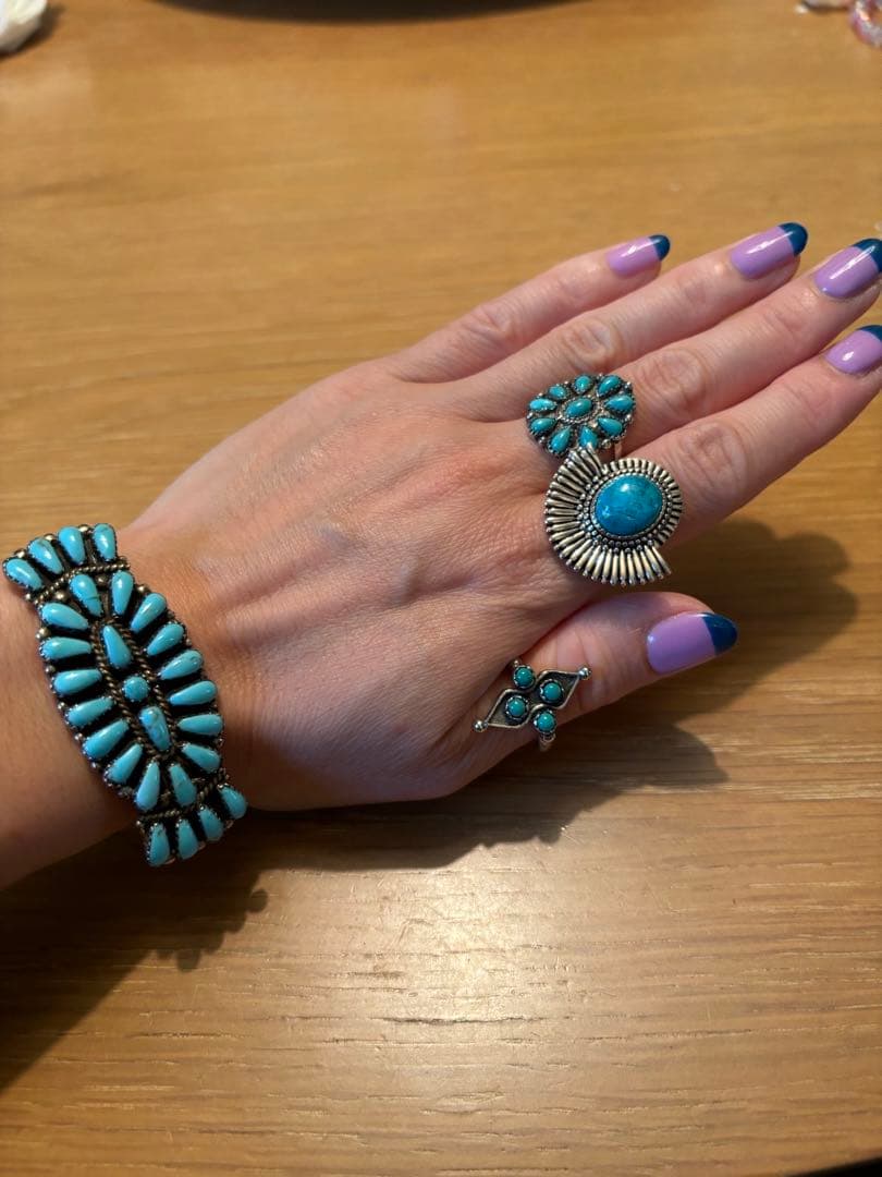 Navajo ターコイズ シルバー バングル