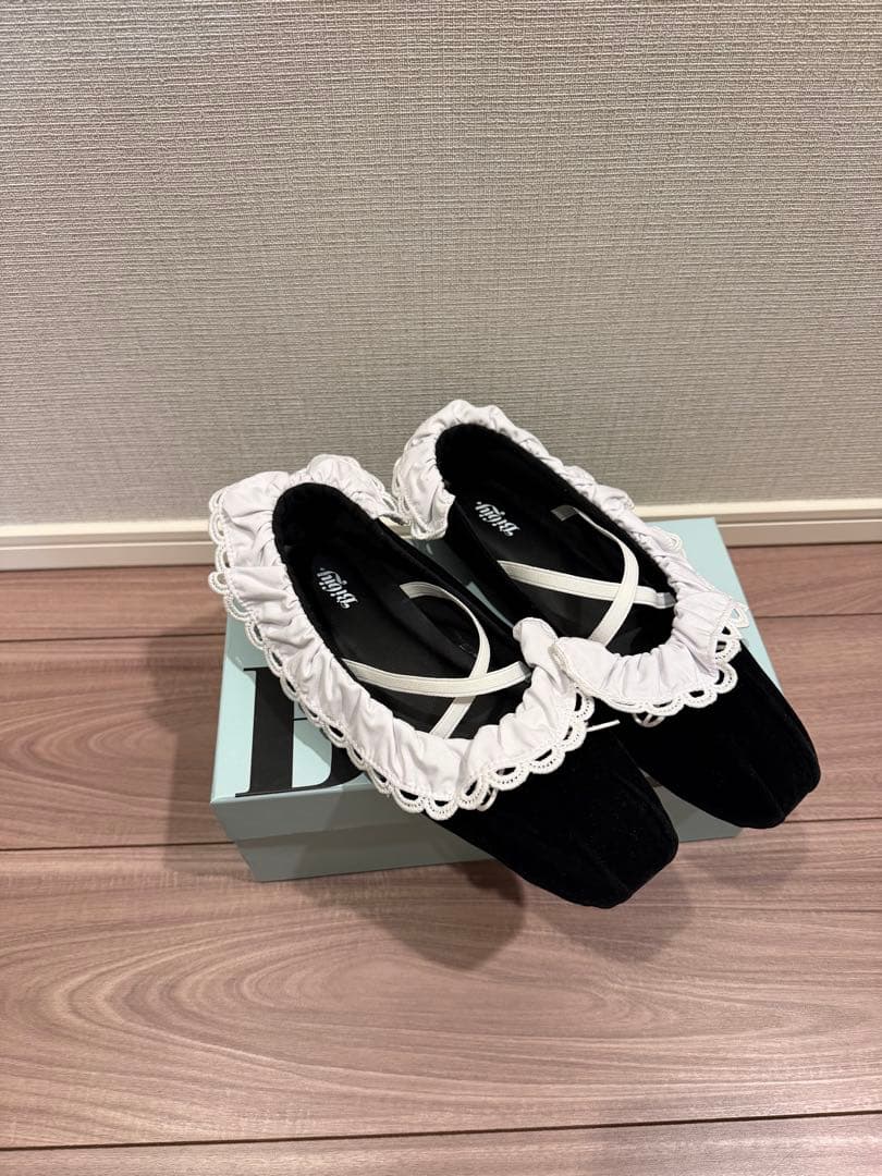 bibiy B. LACE BALLERINAS BLACK (Mサイズ)