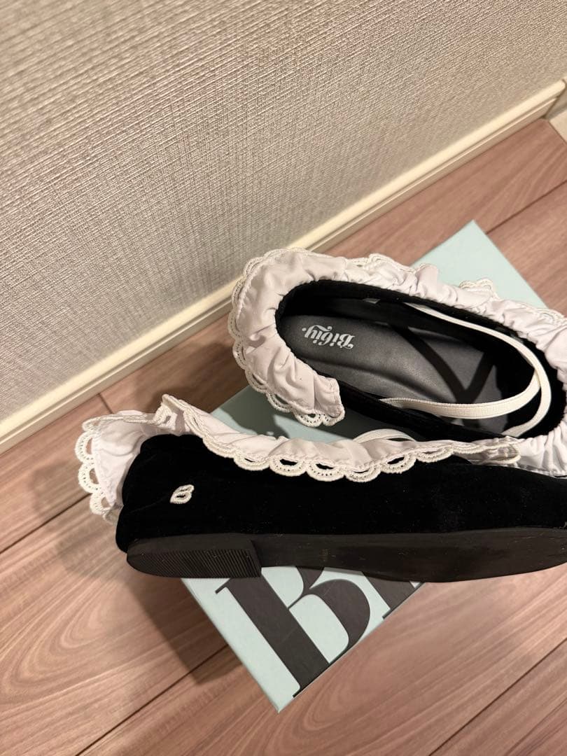 bibiy B. LACE BALLERINAS BLACK (Mサイズ)