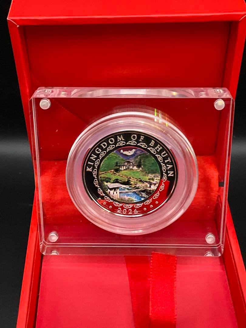 2026年ブータン　午年　馬　カラー　プルーフ銀貨