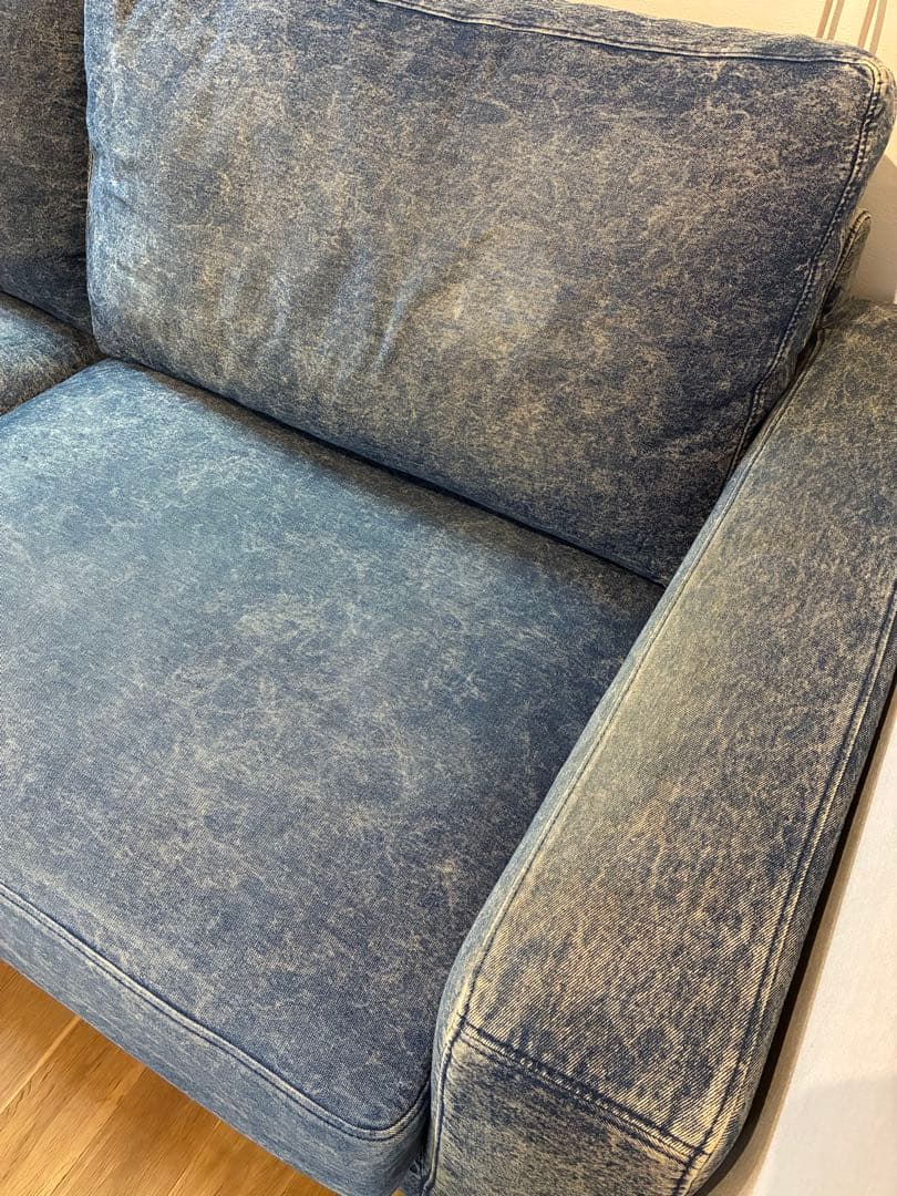 【送料込み価格】クラッシュゲートデニムソファ