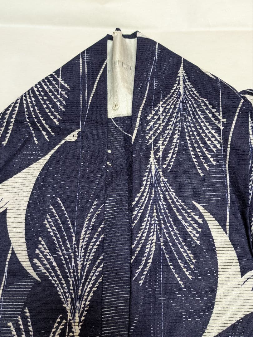 綿絽浴衣 丈１６０　広衿仕立て
