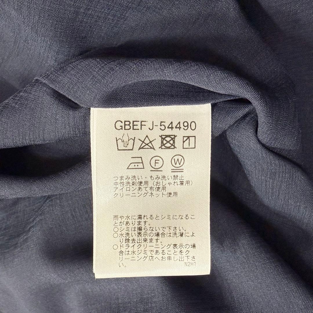 極美品✨シビラ シルク混 2022年 ネックギャザーワンピース ネイビー M