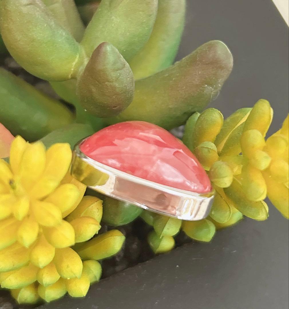 ペンダントトップ#インカローズ14g 枠はシルバー925