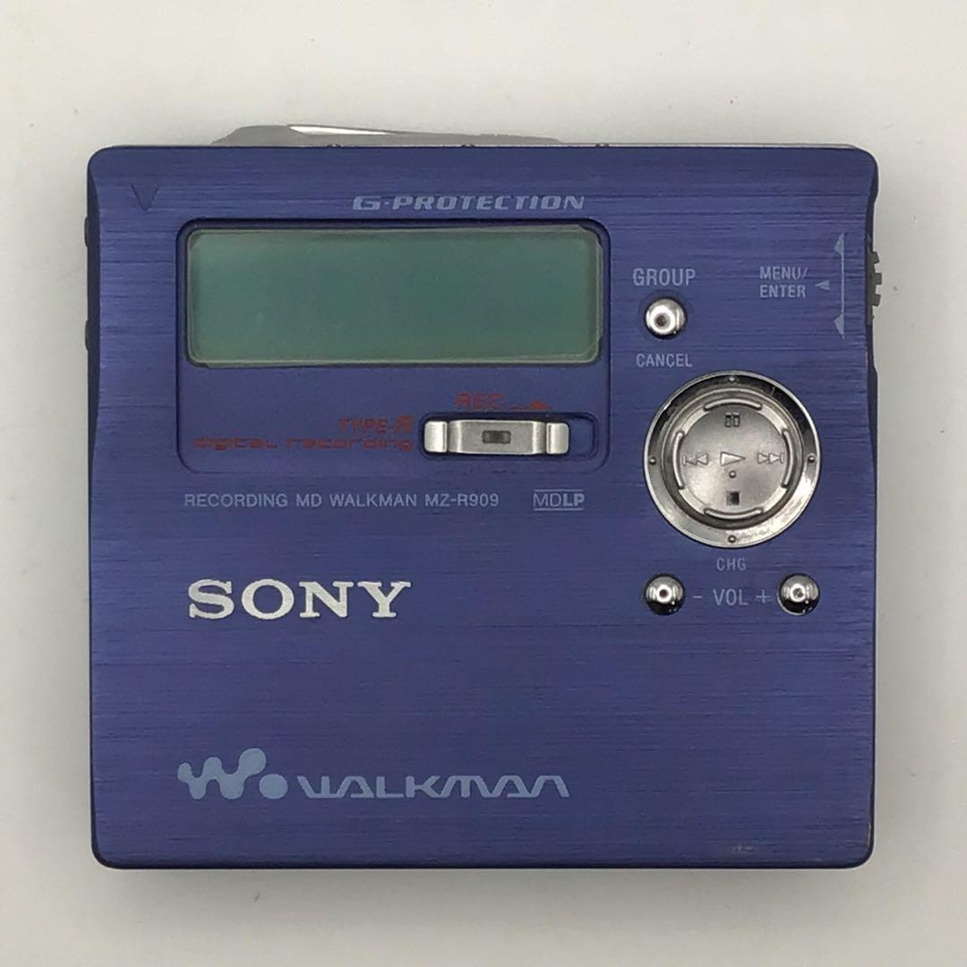 SONY MZ-R909 MD WALKMAN ソニーMDウォークマン ブルー