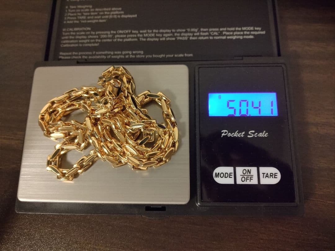 ゴールド リンクチェーン ネックレス 50.4g, 55cm