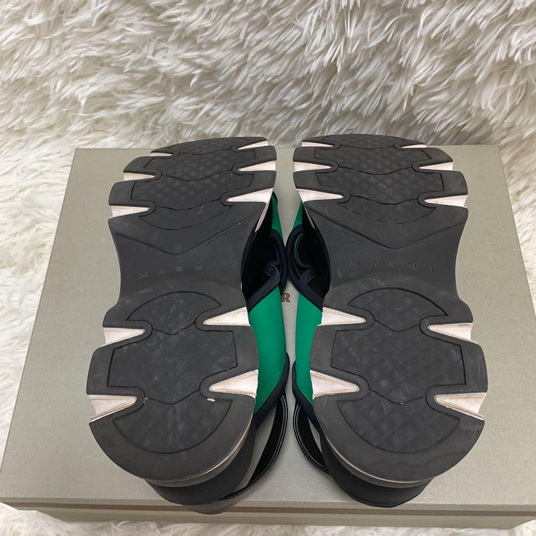 MARNI マルニ クロス ウエッジサンダル スポーツサンダル 厚底 グリーン