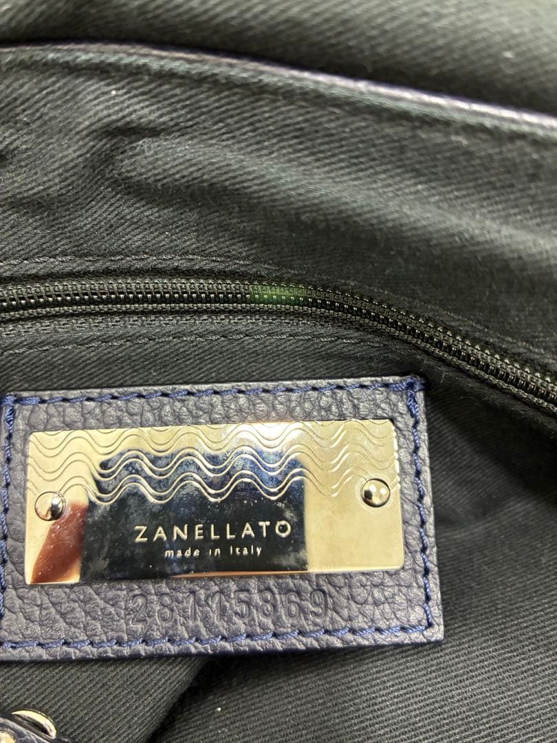 ザネラート 2wayバッグ ストラップ　ネイビー