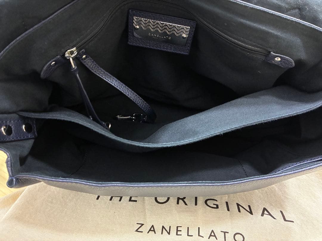 ザネラート 2wayバッグ ストラップ　ネイビー