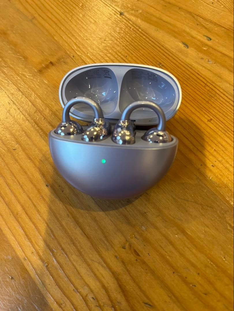 HUAWEI ワイヤレスイヤホン パープル 充電ケース付き