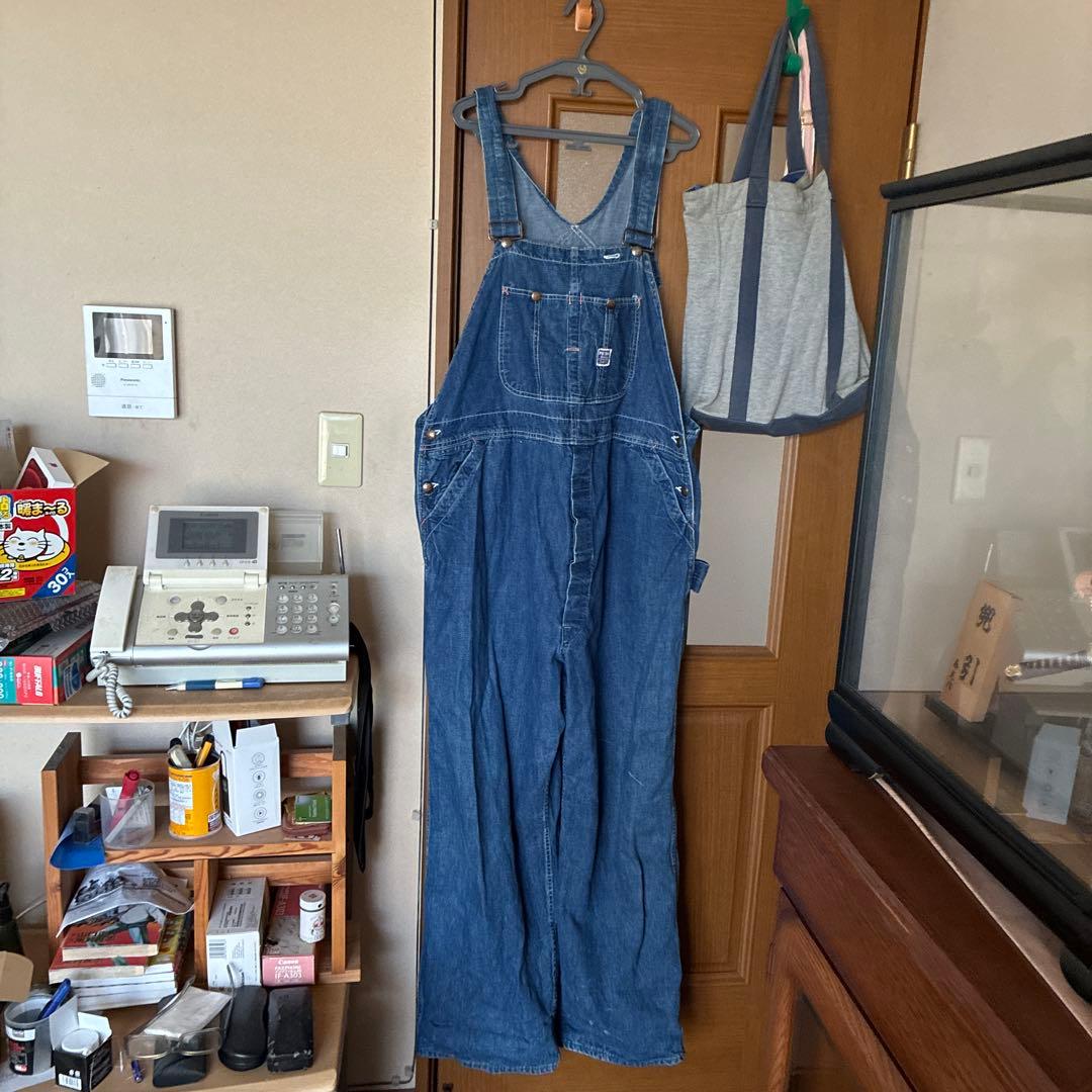 コメント値下げOK盾タグ40s pay dayオーバーオール