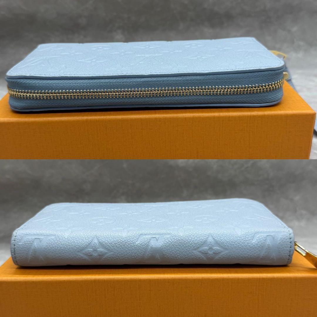 【限定品】ルイヴィトン財布　アンプラント　ジッピー　ウォッシュドブルー
