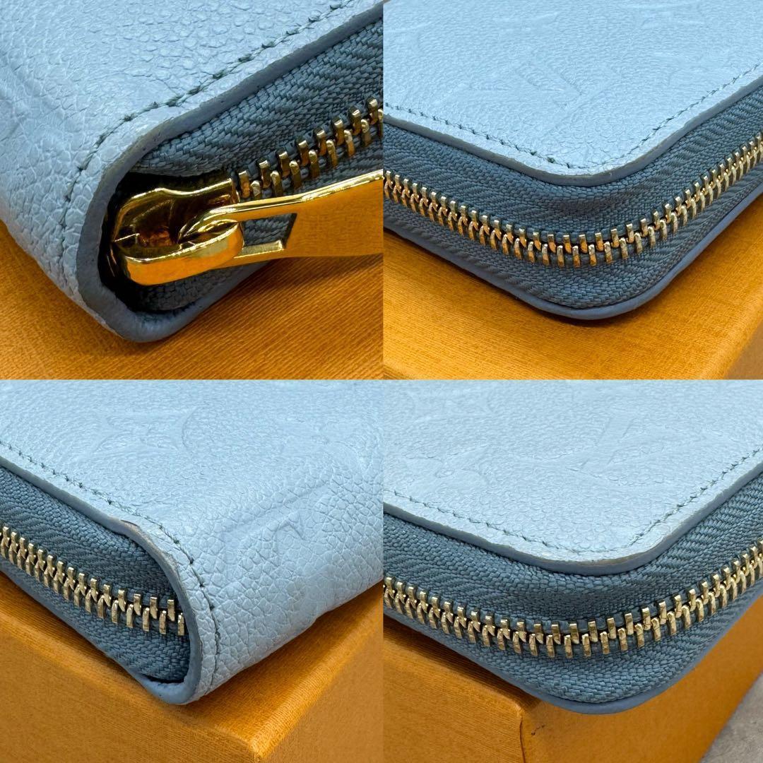 【限定品】ルイヴィトン財布　アンプラント　ジッピー　ウォッシュドブルー