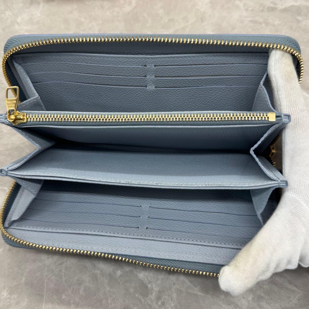 【限定品】ルイヴィトン財布　アンプラント　ジッピー　ウォッシュドブルー