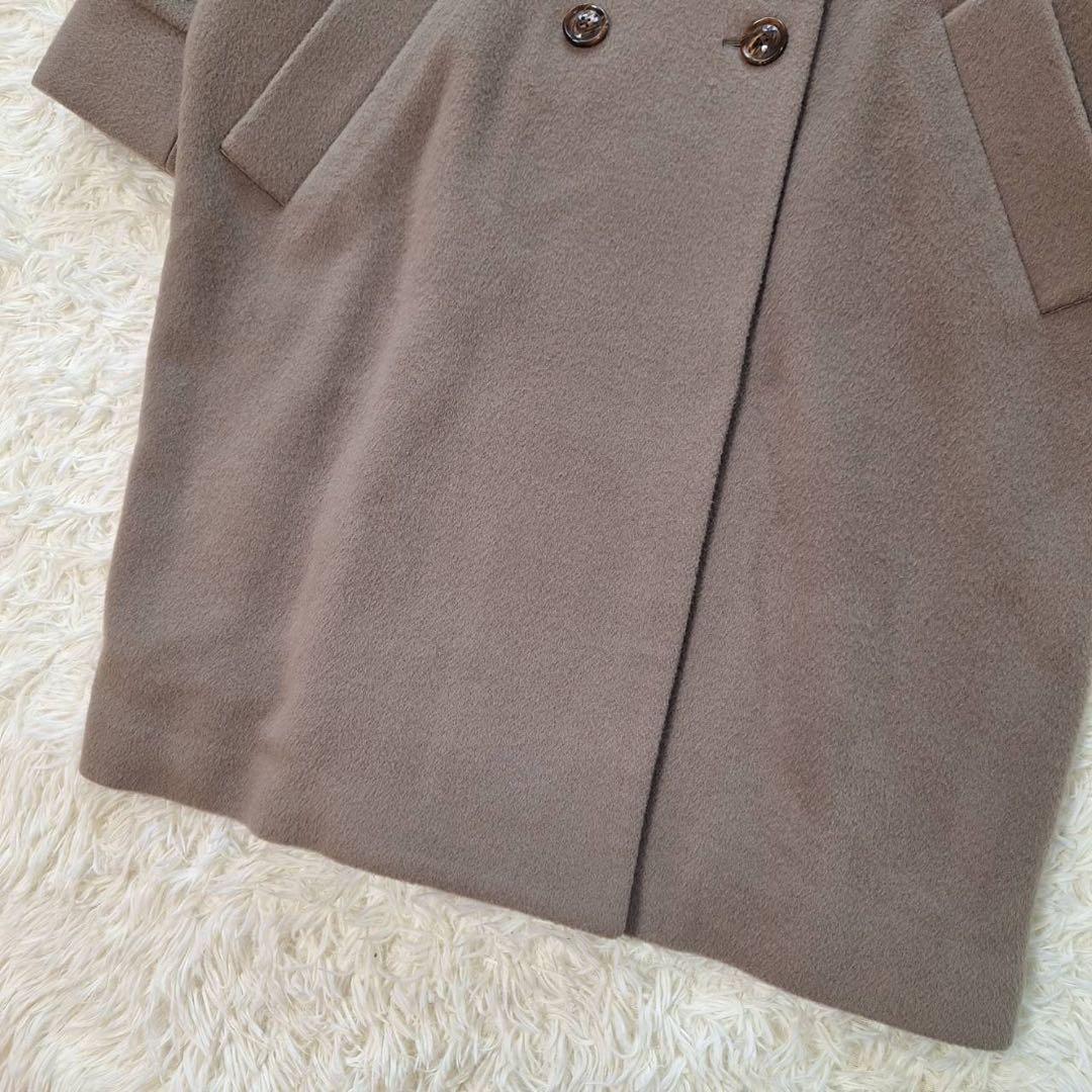 美品✨ティッカ 定価6.4万 近年テントコート ダブルブレスト トープ