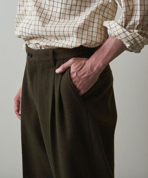 パンツ Steven Alan 2PLEATED MORE TAPERED PANTS