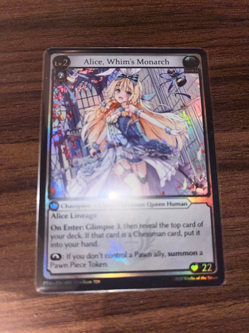 その他 Alice, Whim's Monarch foil grand archive