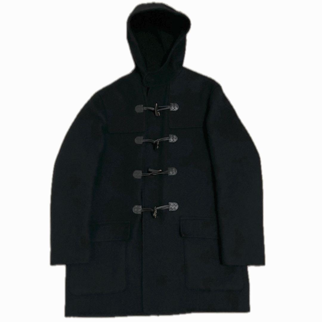 定番 BOTTEGA VENETA カシミヤ混イントレチャートダッフルコート