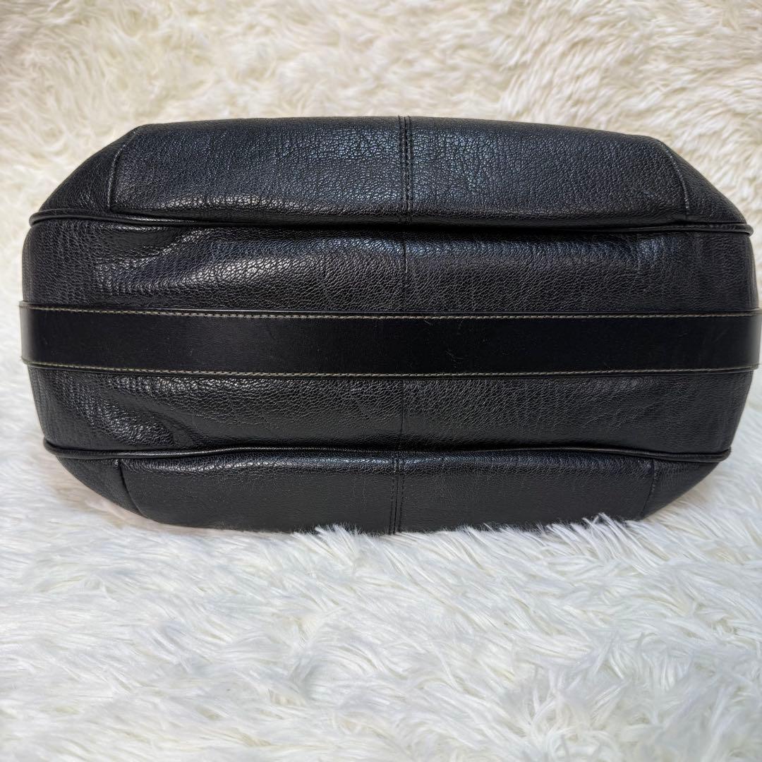 【美品】ソメスサドル ショルダーバッグ メッセンジャーバッグ レザー ブラック