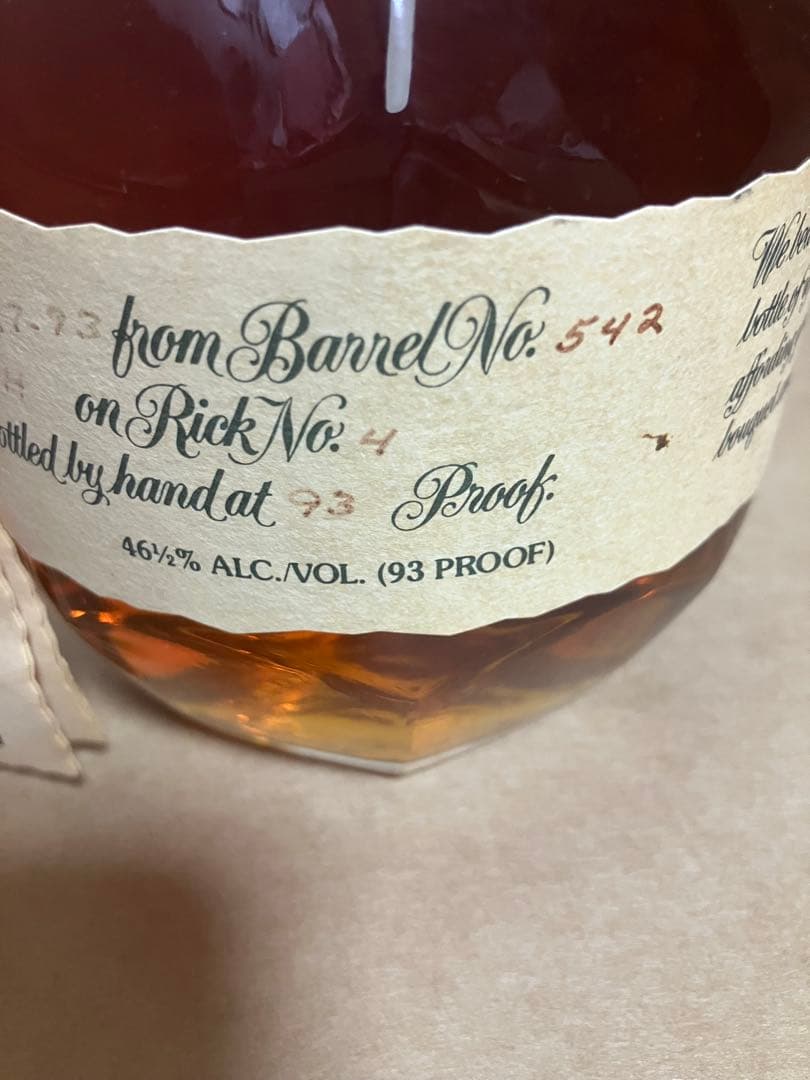 ブラントン シングルバレル バーボンウイスキー Blanton 46.5度