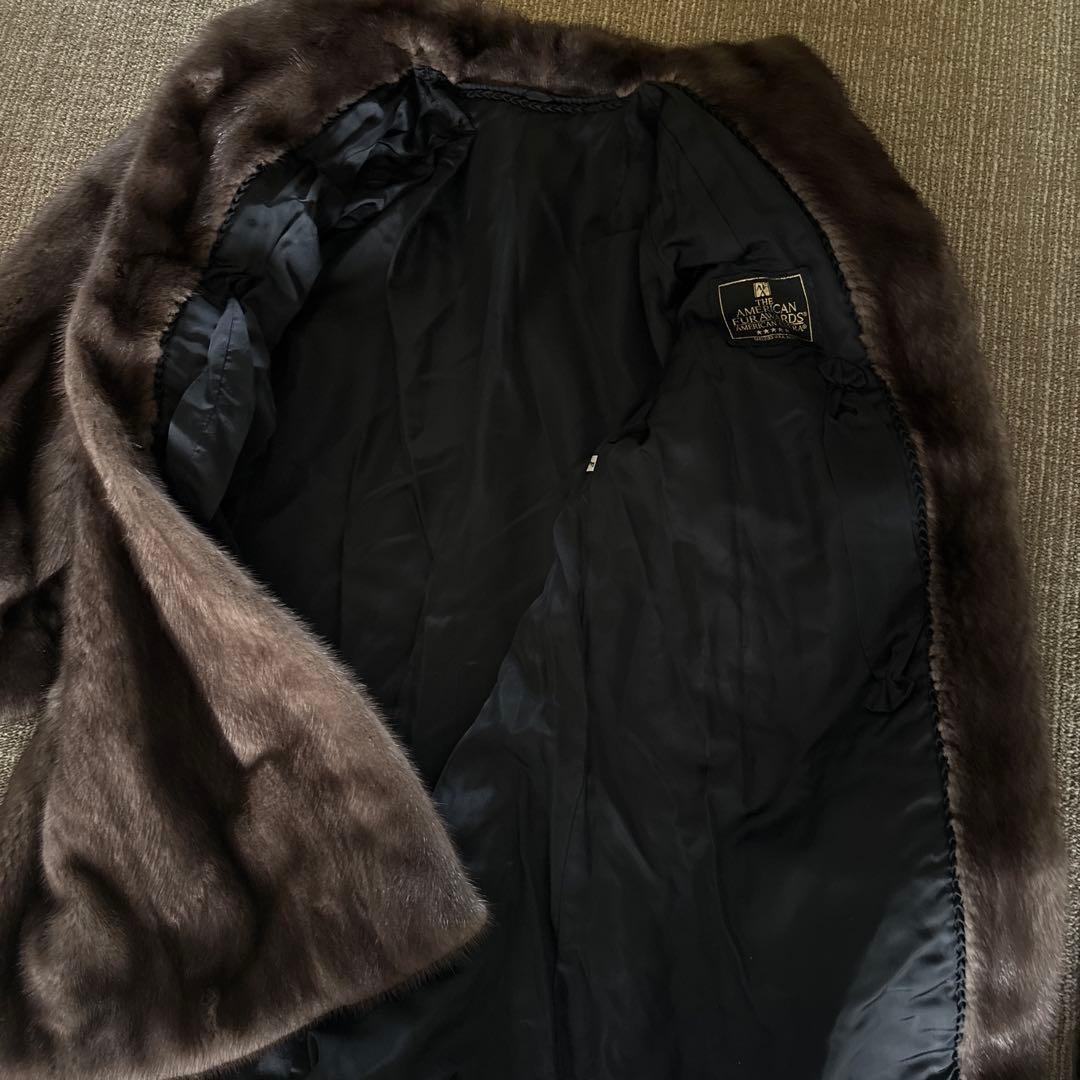 アメリカンファーアワード 4つ星毛皮コート ブラウン