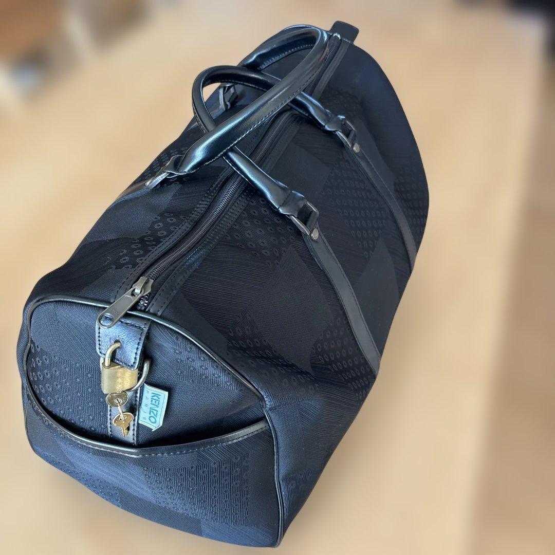 KENZOブラックボストンバッグ・旅行用バッグ