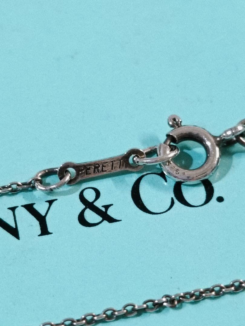 美品Tiffany & Co.フルハートエルサペレッティ925シルバーネックレス