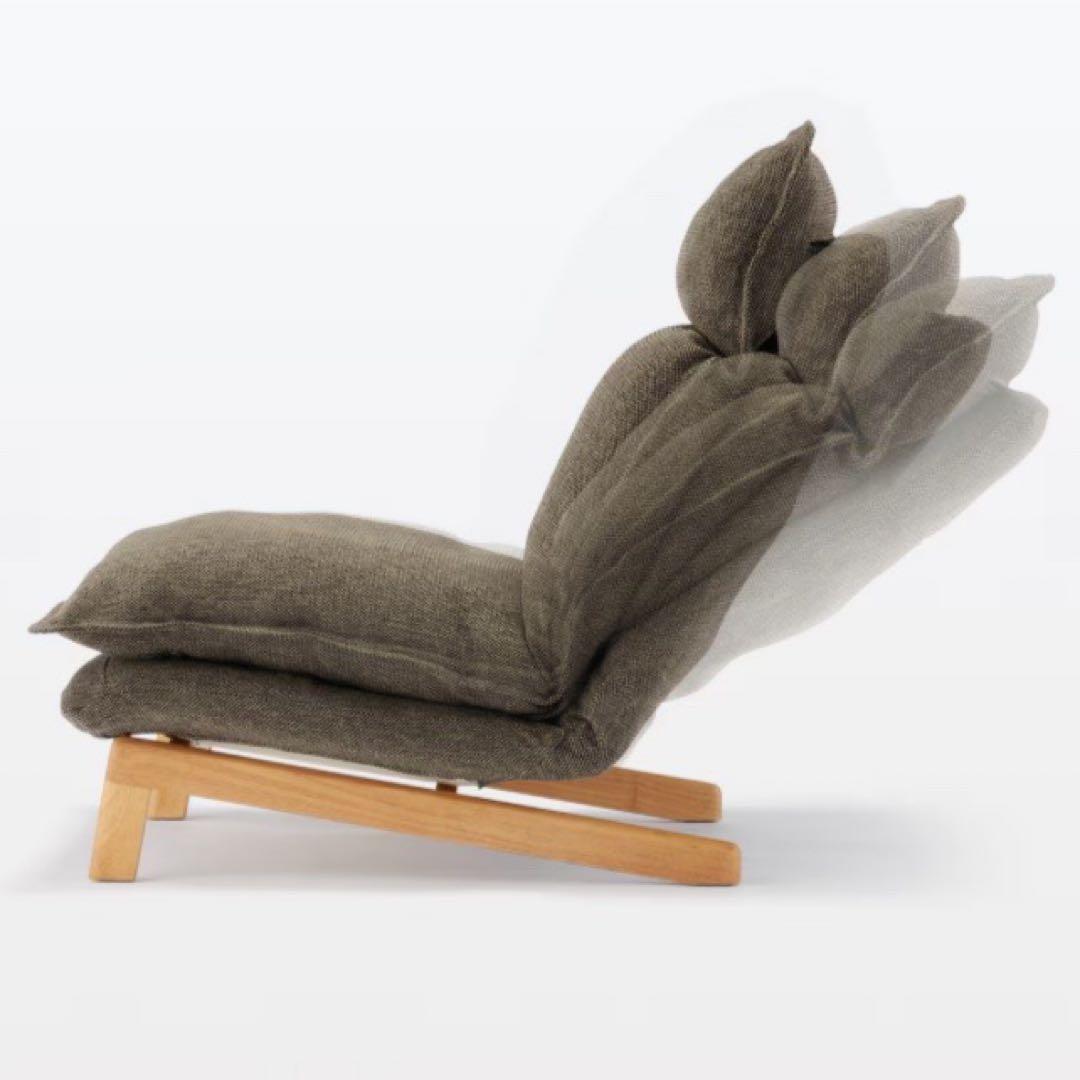 さっち。送料込み＊無印良品 ハイバックリクライニングソファ　１シーター