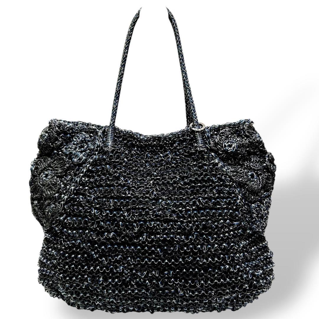 極美品✨ アンテプリマ　ワイヤーバッグ　トートバッグ　フラワーモチーフ