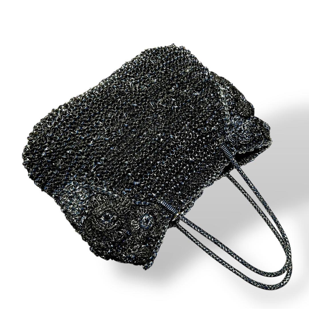 極美品✨ アンテプリマ　ワイヤーバッグ　トートバッグ　フラワーモチーフ