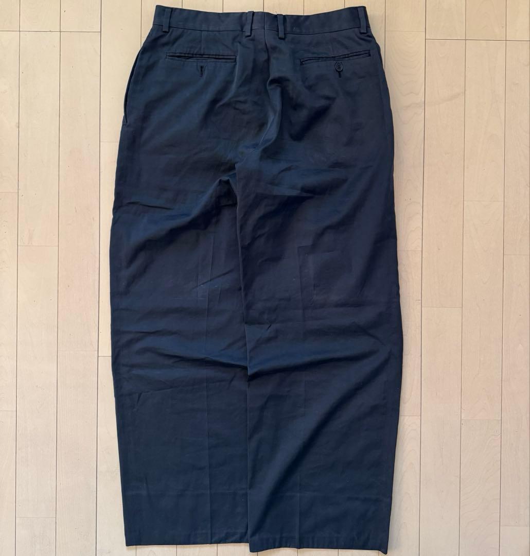 giorgio armani ネイビー　ワイドスラックス opti italy