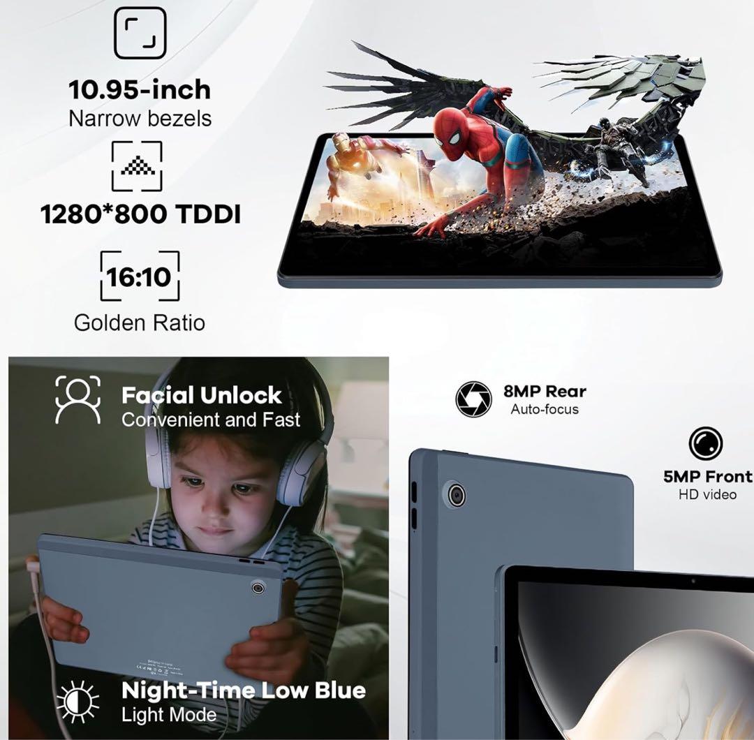 タブレット 11インチ Android14 wi-fiモデル 8コア CPU