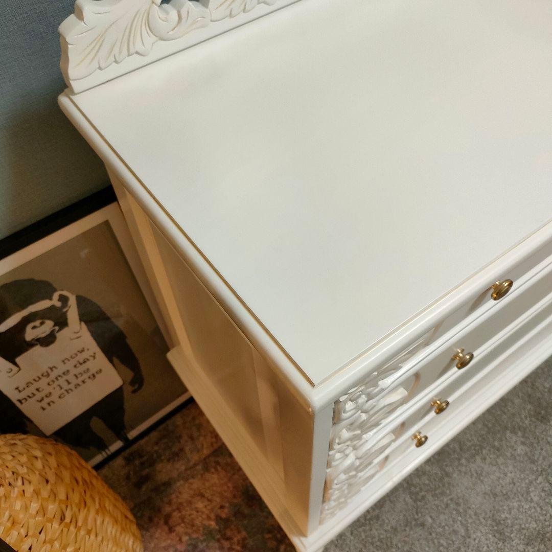 ビオレッタシリーズ猫脚 チェスト フレンチアンティーク 姫系 高級クラシック