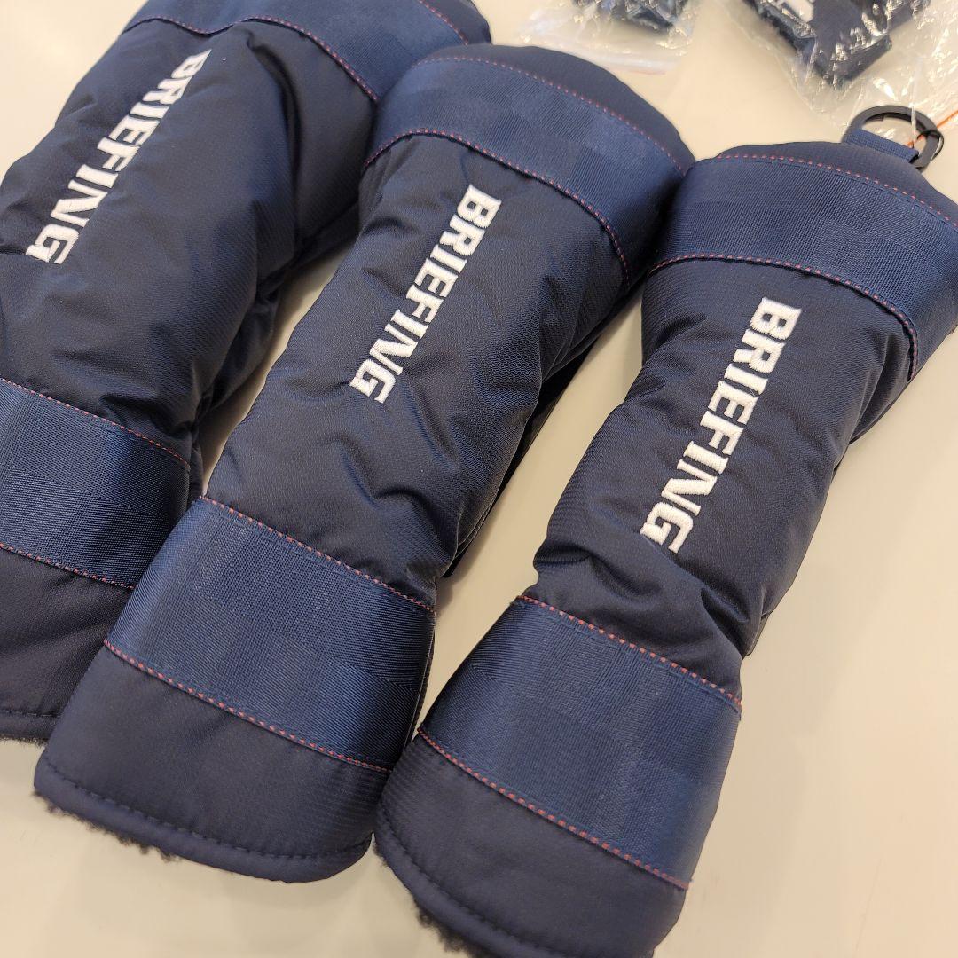 新作　新品　BRIEFING　正規品　ヘッドカバー　3点セット　ネイビー