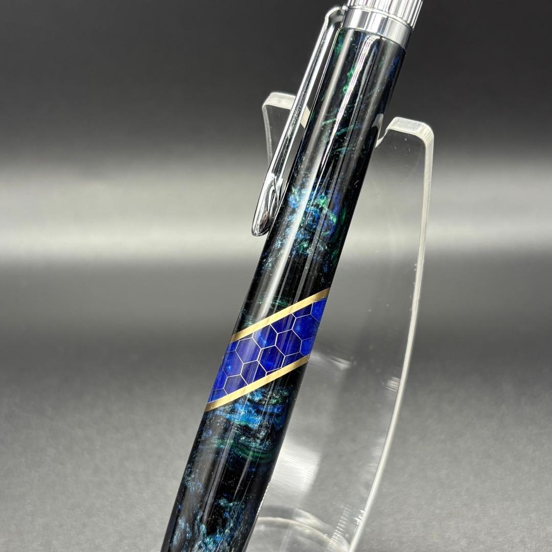 【ハニカム斜め挟み】ハンドメイドボールペン