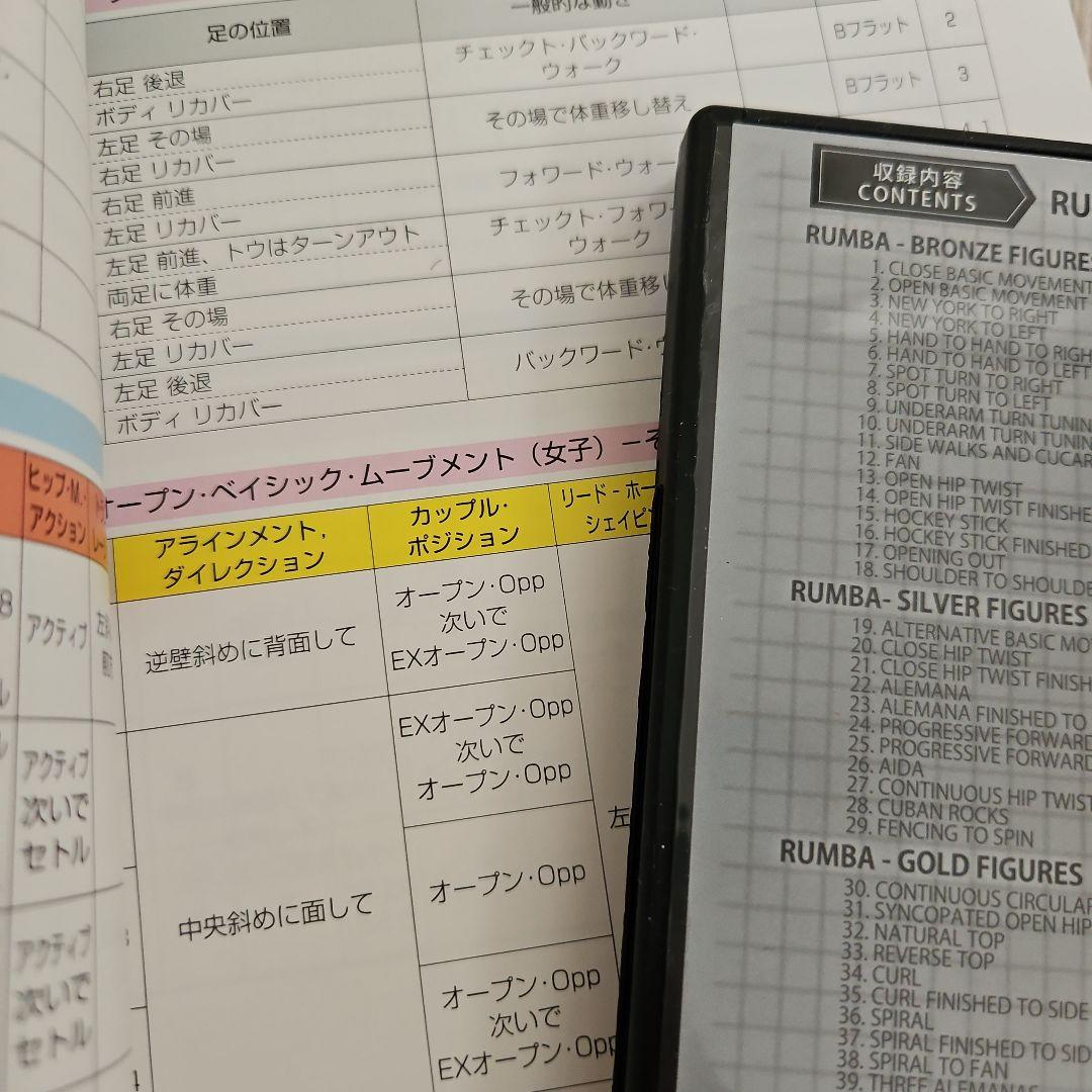 ダンススポーツ教本とDVDセット（ワルツ・タンゴ・チャチャ・ルンバ）